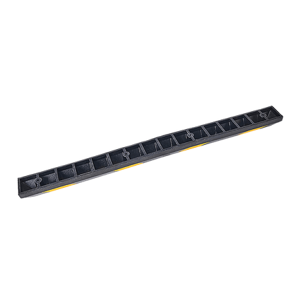 180cm Heavy Duty Rubber Curb Parking Guide Wheel Driveway Stopper Reflective Yellow Tools Kings Warehouse 