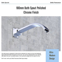 180mm Bath Spout Polished Chrome Finish Furniture Kings Warehouse 