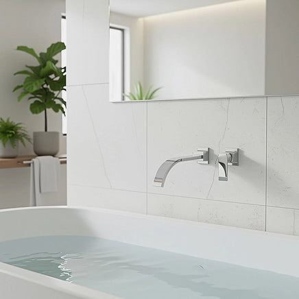 180mm Bath Spout Polished Chrome Finish Furniture Kings Warehouse 