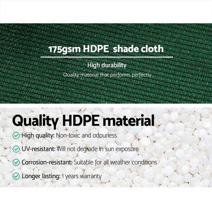 1.83 x 30m Shade Sail Cloth - Green End of Season Clearance Kings Warehouse 