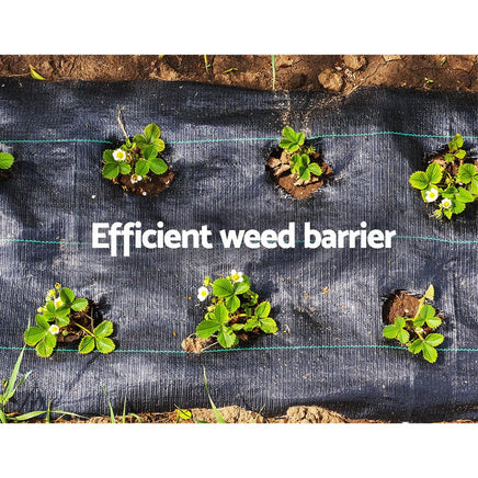 1.83x100m Weed Mat Woven Fabric Weed Mat Control Matting Garden Plant Home & Garden Kings Warehouse 
