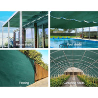 1.83x20m 30% UV Shade Cloth Shadecloth Sail Garden Mesh Roll Outdoor Green Easter Eggciting Deals Kings Warehouse 