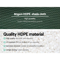 1.83x50m 30% UV Shade Cloth Shadecloth Sail Garden Mesh Roll Outdoor Green End of Season Clearance Kings Warehouse 