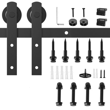 1.8m Heavy Duty Sliding Barn Single Door Hardware Kit Damper Track Rail Roller System Kings Warehouse 