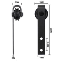 1.8m Heavy Duty Sliding Barn Single Door Hardware Kit Damper Track Rail Roller System Kings Warehouse 