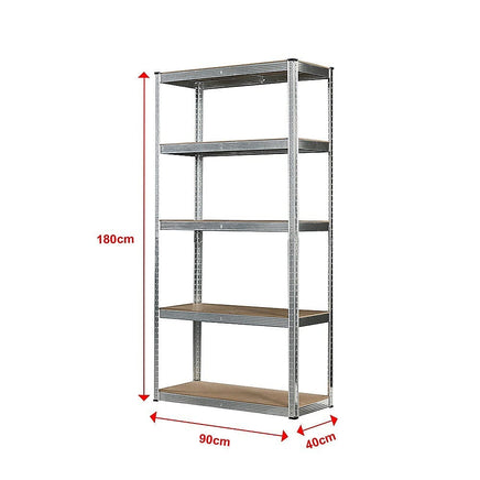 1.8M Warehouse Shelving Racking Steel Pallet Garage Shelves Metal Storage Rack Furniture Kings Warehouse 