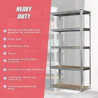 1.8M Warehouse Shelving Racking Steel Pallet Garage Shelves Metal Storage Rack Furniture Kings Warehouse 