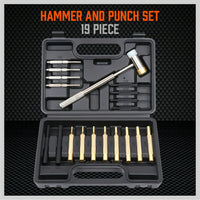 19Pc Hammer & Punch Set Brass / Roll Pin Punch Gun Builder Gunsmith Maintenance Tools Kings Warehouse 