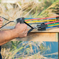 19PC Resistance Exercise Fitness Bands Tubes Kit Yoga Set Sports & Fitness Kings Warehouse 