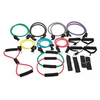 19PC Resistance Exercise Fitness Bands Tubes Kit Yoga Set Sports & Fitness Kings Warehouse 
