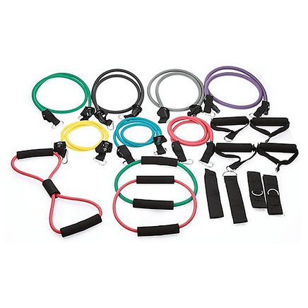 19PC Resistance Exercise Fitness Bands Tubes Kit Yoga Set Sports & Fitness Kings Warehouse 