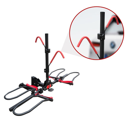 2 Bike Rack for Car SUV Rear Bicycle Holder Carrier Hitch Mount Platform Holder Sports & Fitness Kings Warehouse 