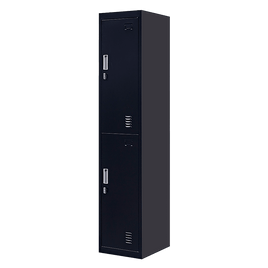 2-Door Vertical Locker for Office Gym Shed School Home Storage Furniture Kings Warehouse 