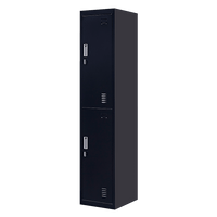 2-Door Vertical Locker for Office Gym Shed School Home Storage Furniture Kings Warehouse 