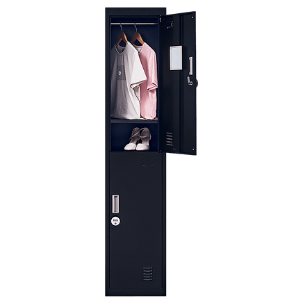 2-Door Vertical Locker for Office Gym Shed School Home Storage Furniture Kings Warehouse 