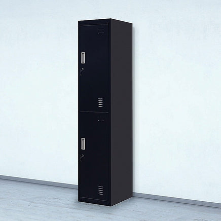 2-Door Vertical Locker for Office Gym Shed School Home Storage Furniture Kings Warehouse 