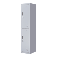2-Door Vertical Locker for Office Gym Shed School Home Storage Furniture Kings Warehouse 