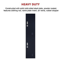 2-Door Vertical Locker for Office Gym Shed School Home Storage Furniture Kings Warehouse 