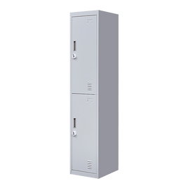 2-Door Vertical Locker for Office Gym Shed School Home Storage Furniture Kings Warehouse 