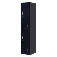 2-Door Vertical Locker for Office Gym Shed School Home Storage Furniture Kings Warehouse 