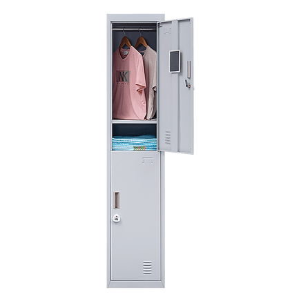 2-Door Vertical Locker for Office Gym Shed School Home Storage Furniture Kings Warehouse 