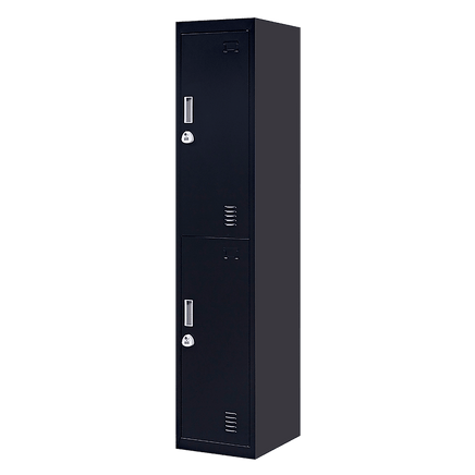 2-Door Vertical Locker for Office Gym Shed School Home Storage Furniture Kings Warehouse 