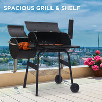 2-in-1 Outdoor Barbecue Grill & Offset Smoker Kings Warehouse 