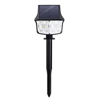 2 Pack 38 LEDs Solar Landscape Spotlights with 70&deg; Adjustable Panel and IP65 Waterproof (White) Kings Warehouse 