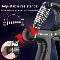 2 Pack Adjustable Hand Grip Strengthener for Hand Grip Strength and Wrist Rehabilitation (Resistance 5-60 kg) Kings Warehouse 