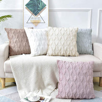2 Pack Decorative Boho Throw Pillow Covers 45 x 45 cm (Black) Furniture Frenzy Kings Warehouse 