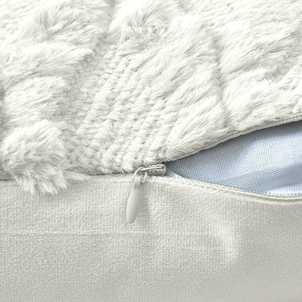 2 Pack Decorative Boho Throw Pillow Covers 45 x 45 cm (White) Furniture Frenzy Kings Warehouse 