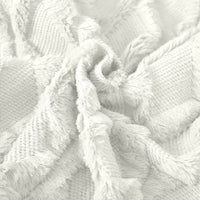 2 Pack Decorative Boho Throw Pillow Covers 45 x 45 cm (White) Furniture Frenzy Kings Warehouse 