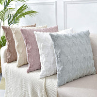 2 Pack Decorative Boho Throw Pillow Covers 45 x 45 cm (White) Furniture Frenzy Kings Warehouse 