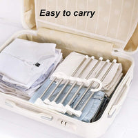 2 Pack Stainless Steel Adjustable 5 in 1 Pants Hangers Non-Slip Space Saving for Home Storage bedroom furniture Kings Warehouse 