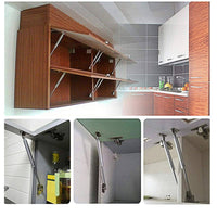 2 Pcs 100N Cabinet Door Hydraulic Hinge Metal Head Lift Support Soft Close & Buffer Telescopic Kings Warehouse 