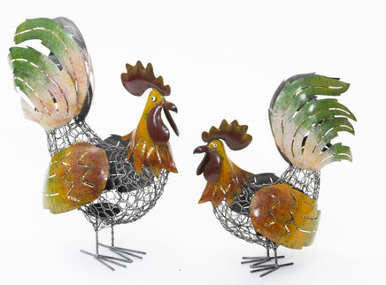 2 Piece Doodle Doo & Peck Metal Candle Holder Home & Garden Kings Warehouse 