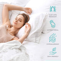 2 Premium Hotel 1150g Pillows 74CM x 48CM Pillows Breathable Cotton Kings Warehouse 