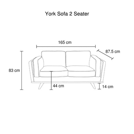 2 Seater Faux Leather Sofa Brown Modern Lounge Set for Living Room Couch with Wooden Frame Furniture Kings Warehouse 