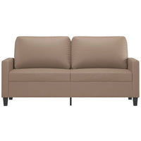 2-Seater Sofa Cappuccino 140 cm Faux Leather Home & Garden Kings Warehouse 