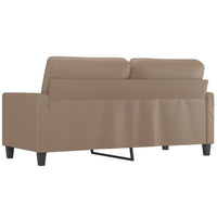 2-Seater Sofa Cappuccino 140 cm Faux Leather Home & Garden Kings Warehouse 