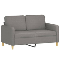 2-Seater Sofa Dark Grey 120 cm Fabric Home & Garden Kings Warehouse 