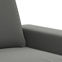 2-Seater Sofa Dark Grey 120 cm Microfibre Fabric Home & Garden Kings Warehouse 