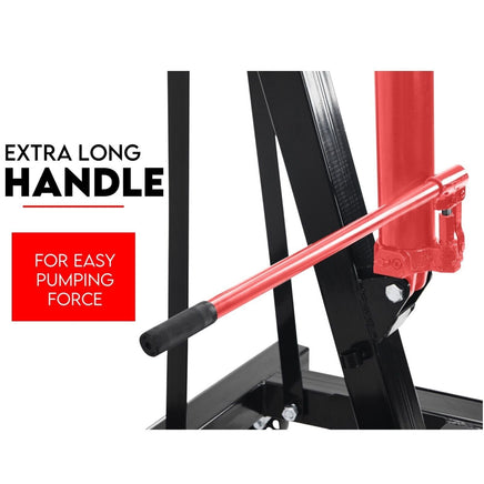 2 Ton Hydraulic Engine Crane Folding Hoist Stand Mobile Garage Workshop Tools Kings Warehouse 