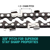 2 x 12 Baumr-AG Chainsaw Chain 12in Bar Spare Part Replacement Suits Pole Saws Kings Warehouse 