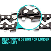 2 X 16 Baumr-AG Chainsaw Chain 16in Bar Replacement Suits SX38 38CC Saws Tools Kings Warehouse 