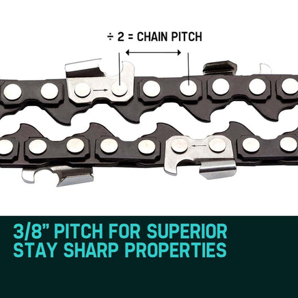 2 X 18 Baumr-AG Chainsaw Chain 18in Bar Replacement Suits SX45 45CC Saws Tools Kings Warehouse 
