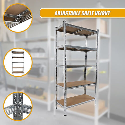 2 x 1.8M Garage Shelving Warehouse Rack Storage Shelves Pallet Racking Furniture Kings Warehouse 