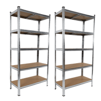 2 x 1.8M Garage Shelving Warehouse Rack Storage Shelves Pallet Racking Furniture Kings Warehouse 
