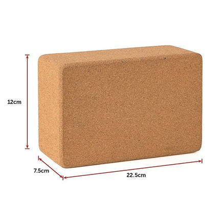2 x Cork Yoga Block Organic Yoga Prop Accessory Exercise Brick Sports & Fitness Kings Warehouse 