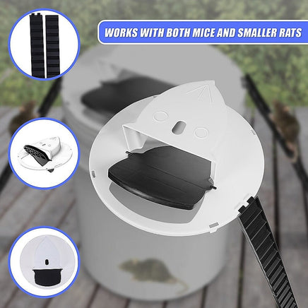 2 x Flip N Slide Bucket Lid Mouse Rat Trap Automatic Mouse Trap With Ladder Reusable Pet Care Kings Warehouse 